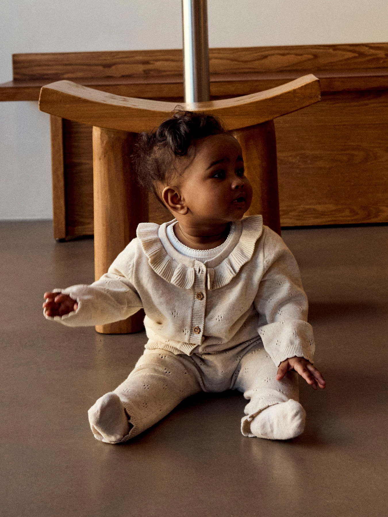 NAME IT Strik Cardigan Diame Peyote Melange