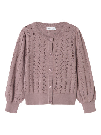 NAME IT Strik Cardigan Hannah Purple Dove