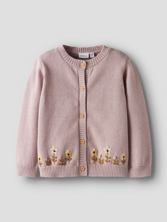 NAME IT Strik Cardigan Kanja Burnished Lilac