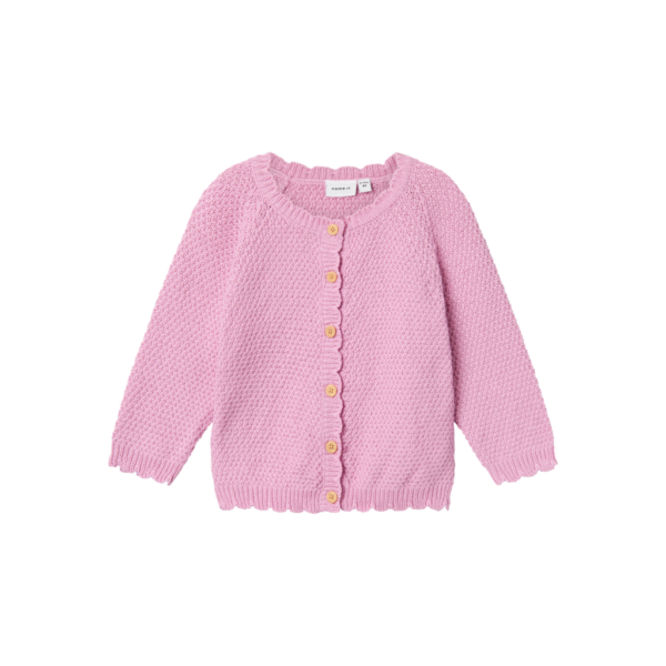 NAME IT Strik Cardigan Karoline Pastel Lavender
