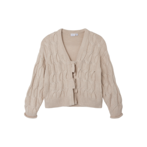 NAME IT Strik Cardigan Kimmao Peyote Melange