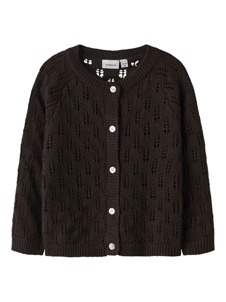 NAME IT Strik Cardigan Leslie Seal Brown