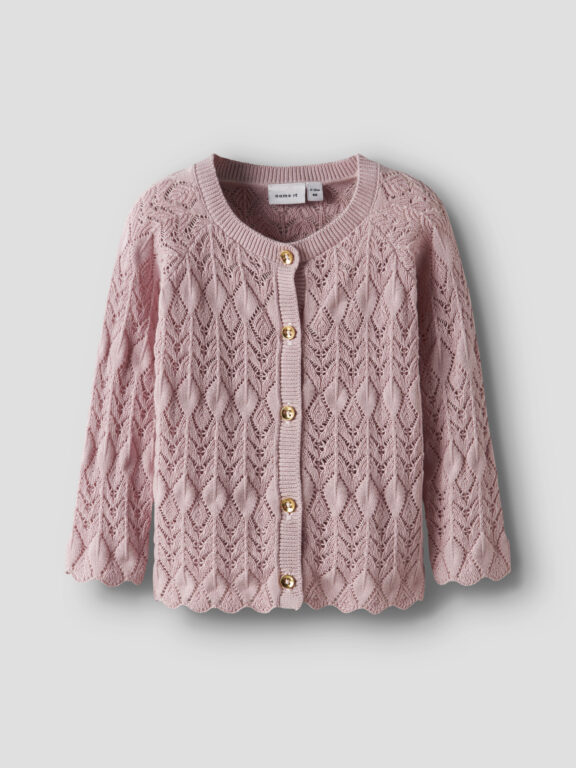 NAME IT Strik Cardigan Lilje Burnished Lilac NAME IT Strik Cardigan Lilje Burnished Lilac