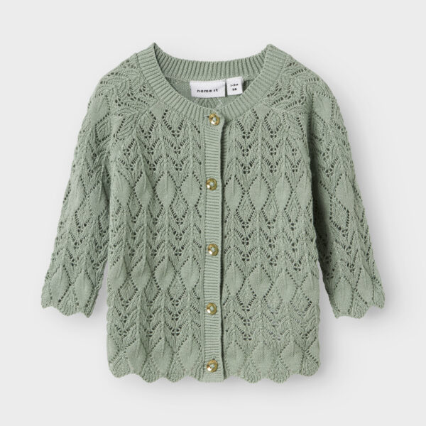NAME IT Strik Cardigan Lilje Jadeite