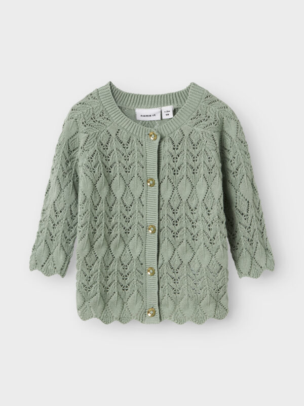 NAME IT Strik Cardigan Lilje Jadeite