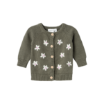 NAME IT Strik Cardigan Neflow Mulled Basil
