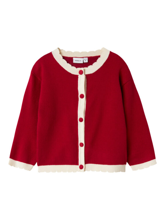 NAME IT Strik Cardigan Ralbo Jester Red