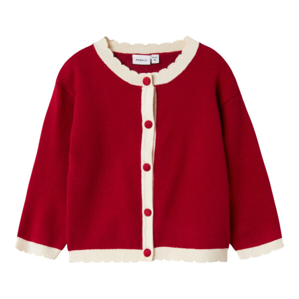 NAME IT Strik Cardigan Ralbo Jester Red