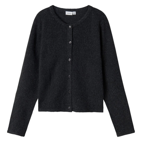 NAME IT Strik Cardigan Saluna Dark Grey Melange
