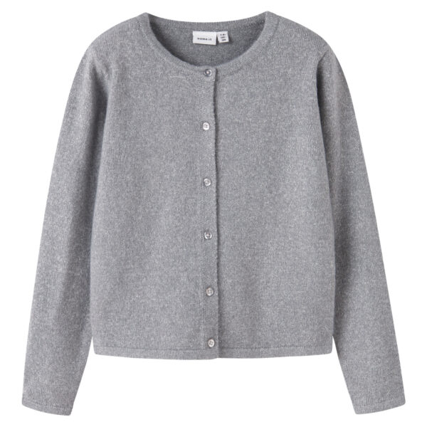 NAME IT Strik Cardigan Saluna Grey Melange