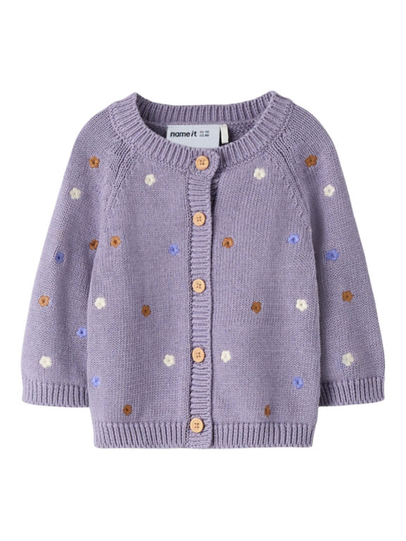 NAME IT Strik Cardigan Tiflow Lavender Gray NAME IT Strik Cardigan Tiflow Lavender Gray