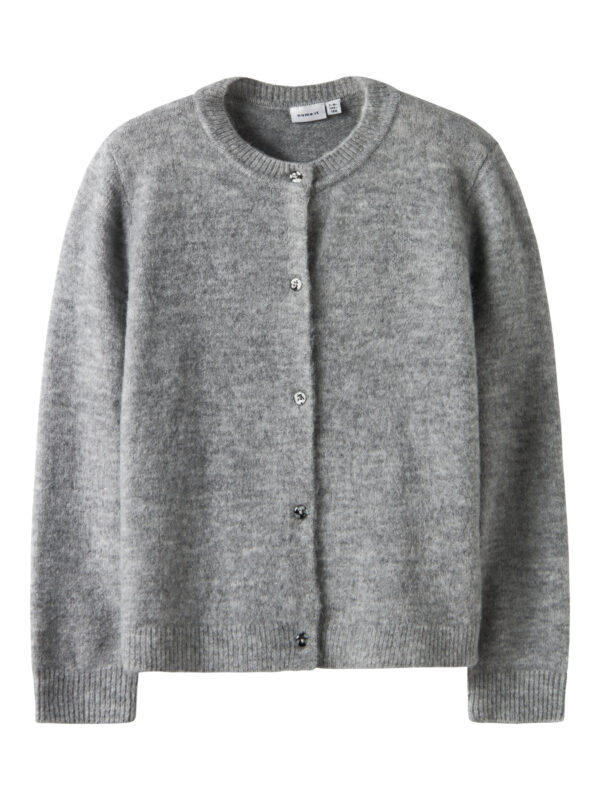 NAME IT Strik Cardigan Tika Grey Melange