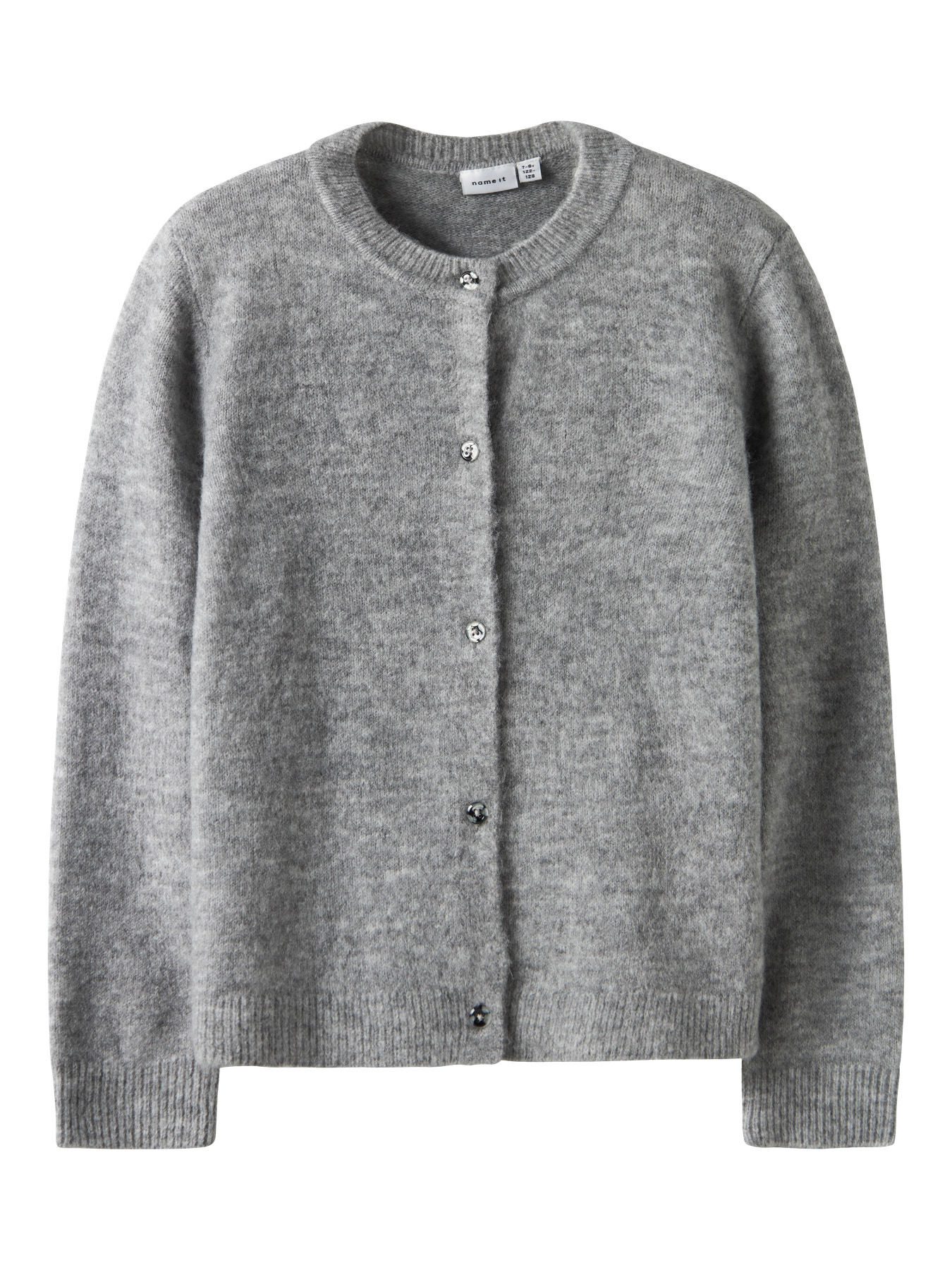 NAME IT Strik Cardigan Tika Grey Melange