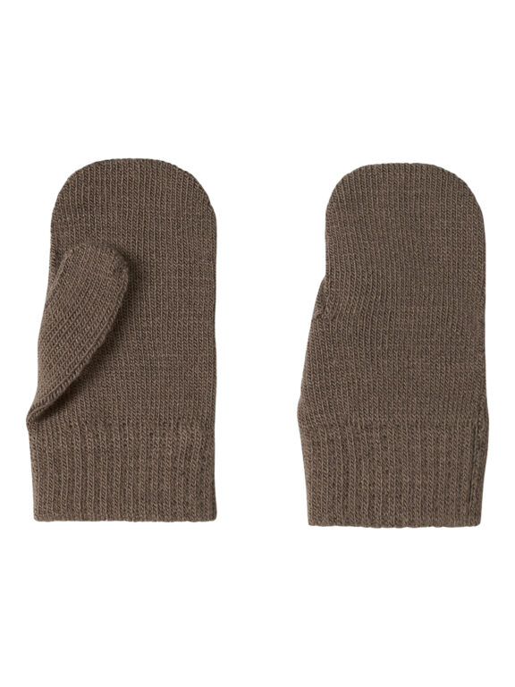 NAME IT Strik Handsker Magic Mittens Fossil