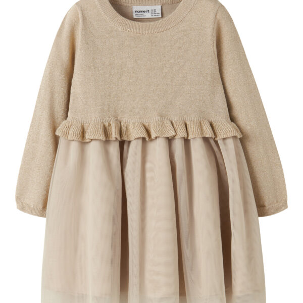 NAME IT Strik Kjole Refraja Cement