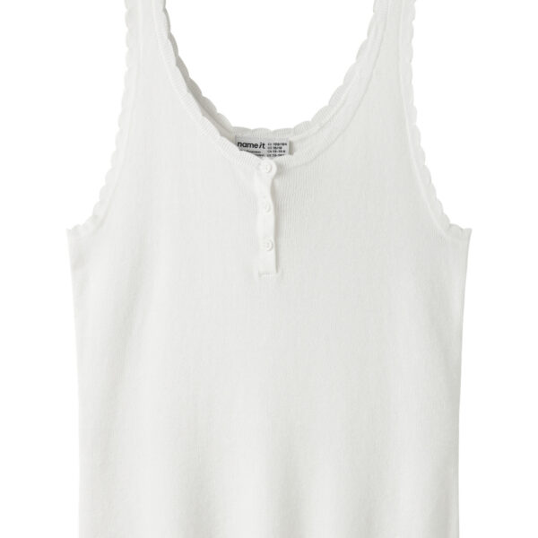 NAME IT Strik Strop Top Filisa Cloud Dancer