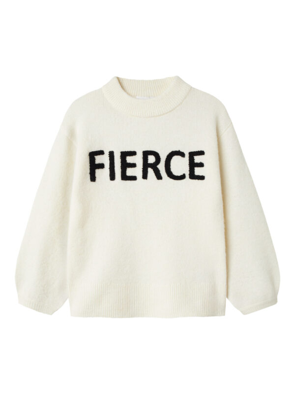 NAME IT Strik Trøje Odessa Cloud Dancer