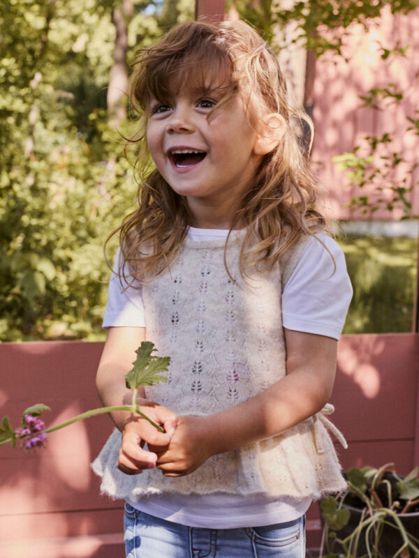 NAME IT Strik Vest Desta Peyote Melange