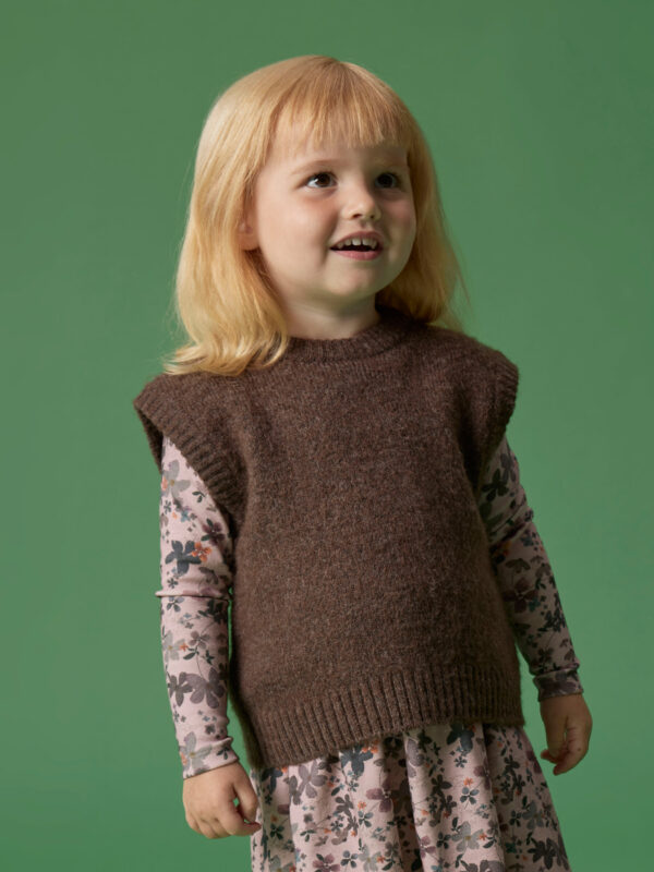 NAME IT Strik Vest Neifyly Peppercorn