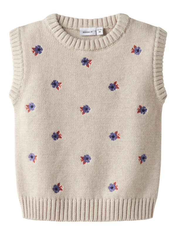 NAME IT Strik Vest Oneluka Peyote Melange