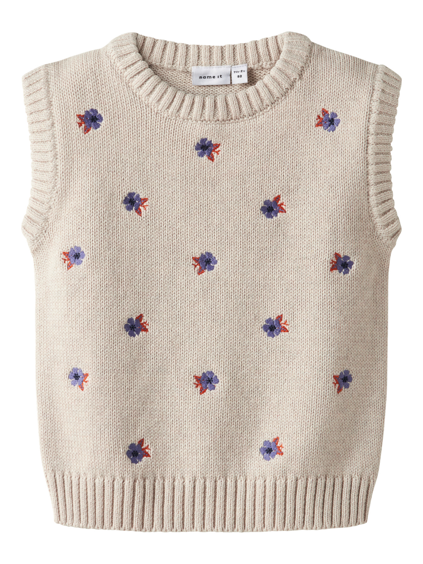 NAME IT Strik Vest Oneluka Peyote Melange