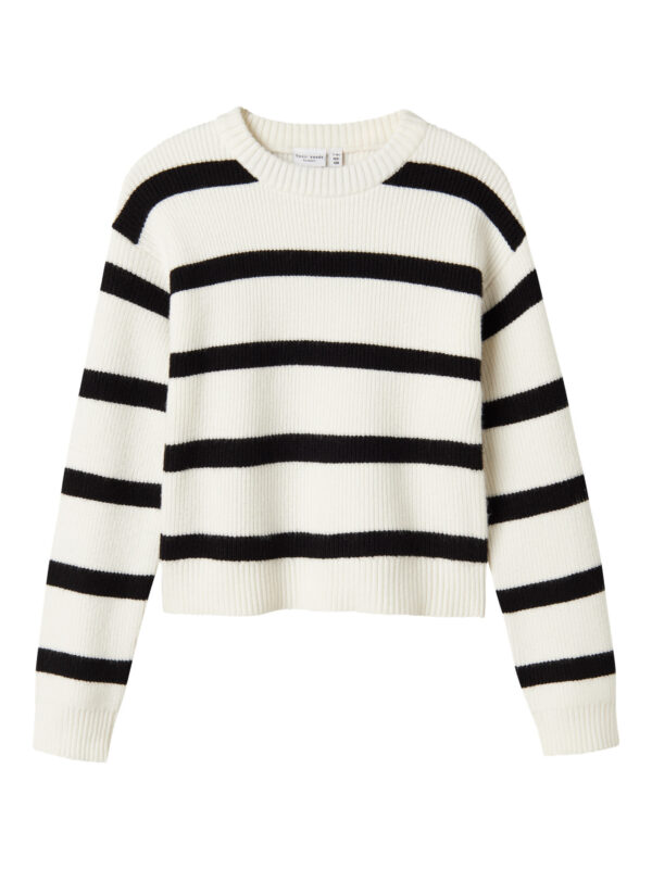 NAME IT Striktrøje Vnilla Cloud Dancer