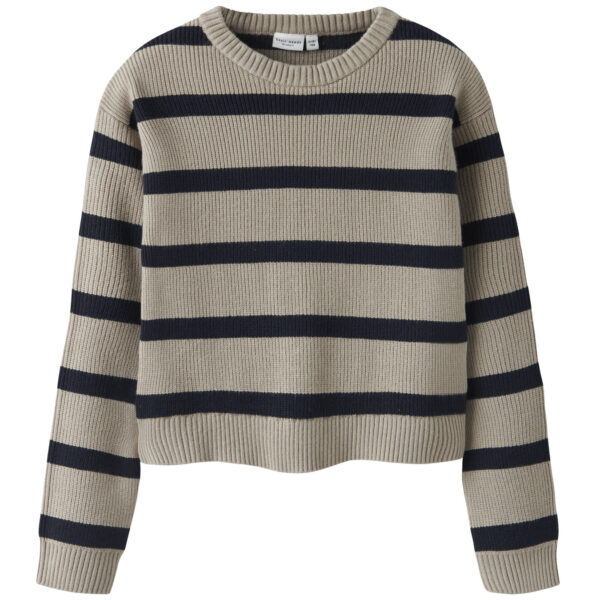 NAME IT Striktrøje Vnilla Island Fossil