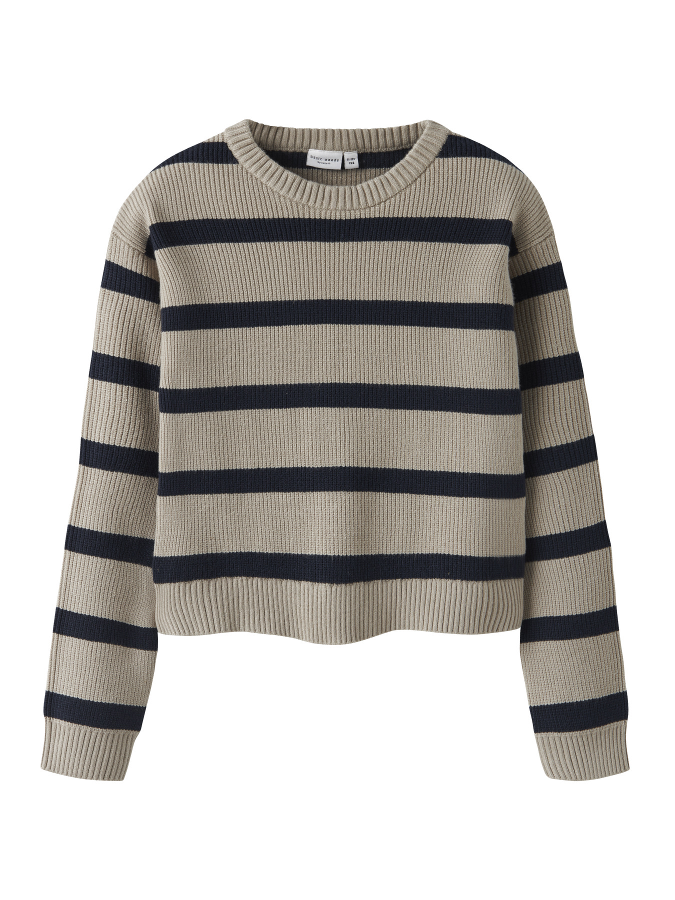 NAME IT Striktrøje Vnilla Island Fossil