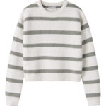 NAME IT Striktrøje Vnilla Shadow Stripes