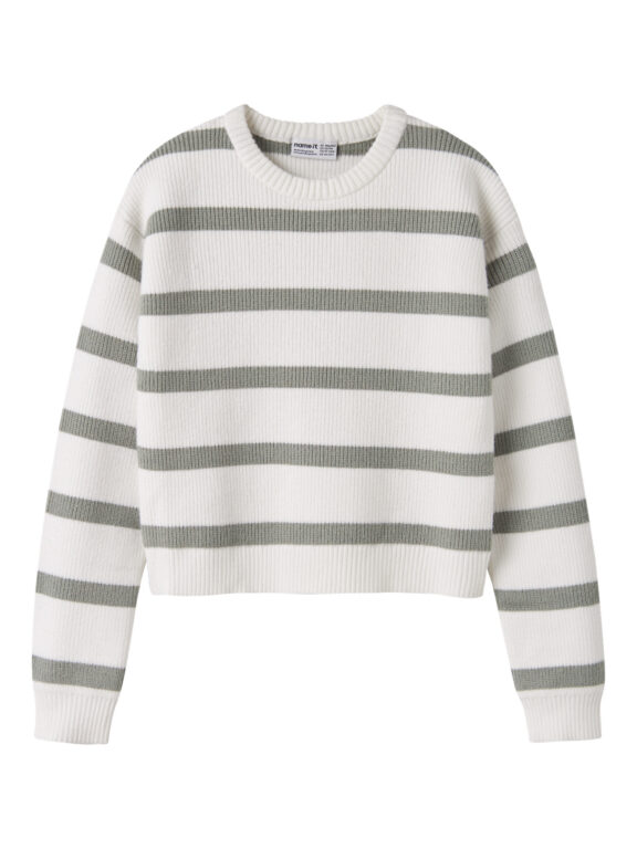 NAME IT Striktrøje Vnilla Shadow Stripes