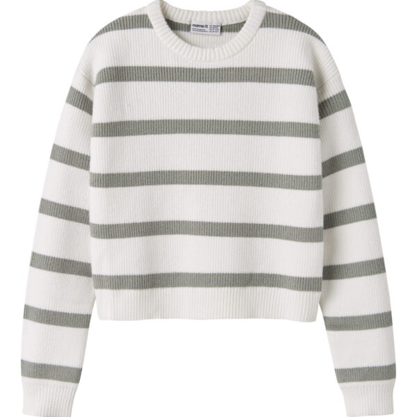 NAME IT Striktrøje Vnilla Shadow Stripes