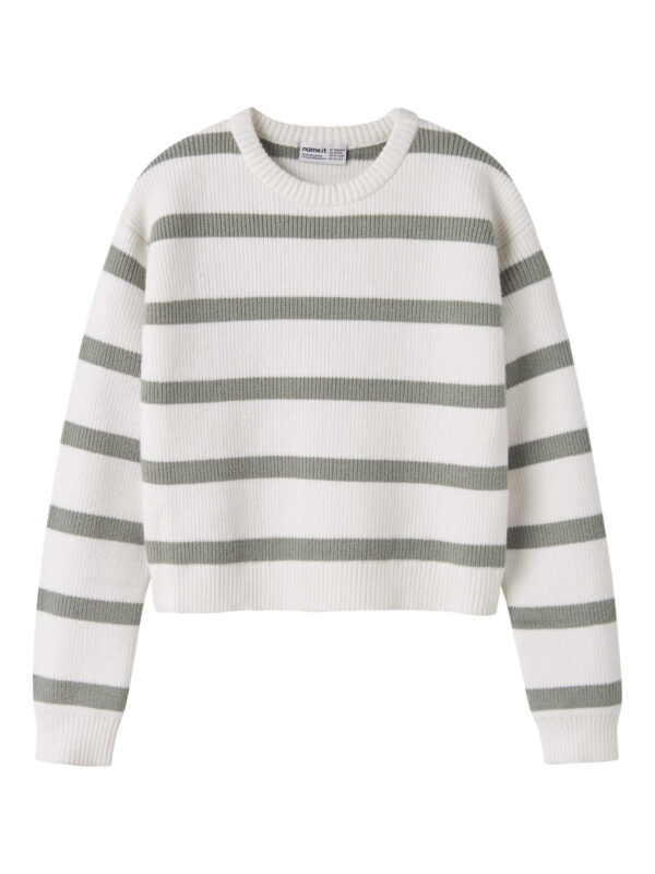 NAME IT Striktrøje Vnilla Shadow Stripes