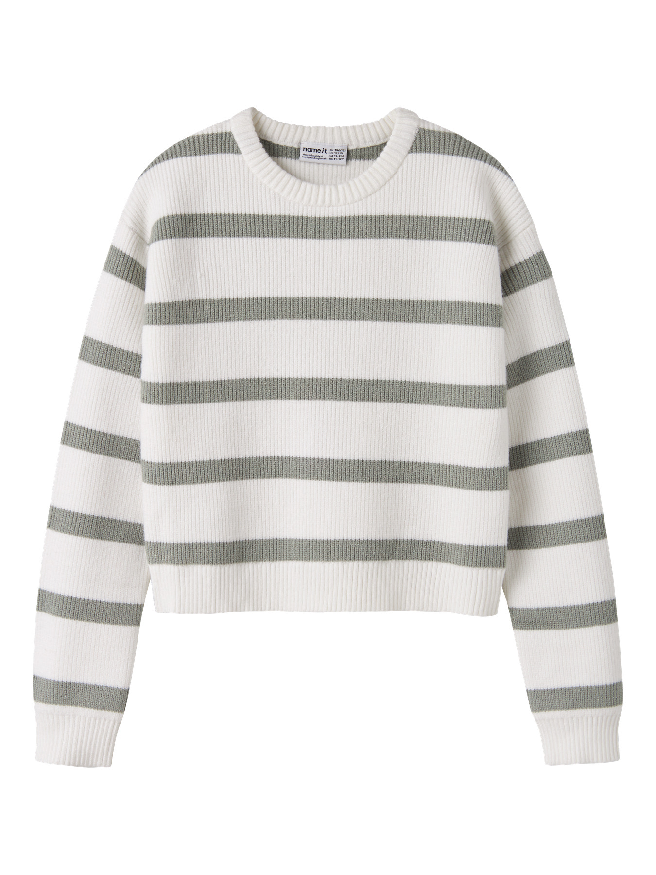 NAME IT Striktrøje Vnilla Shadow Stripes