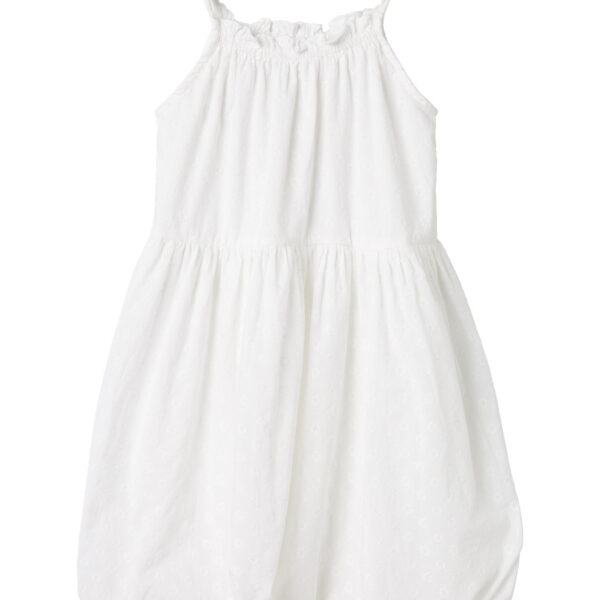 NAME IT Strop Kjole Jinku Baloon Bright White