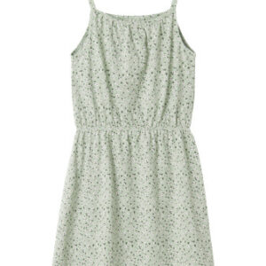 NAME IT Strop Kjole Vigga Aqua Gray Floral