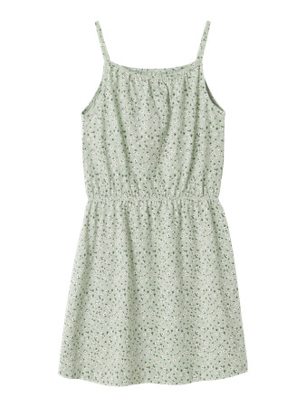 NAME IT Strop Kjole Vigga Aqua Gray Floral