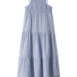 NAME IT Strop Kjole Vinaya Serenity White Flower