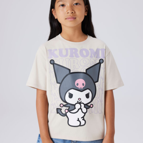 NAME IT T-Shirt Dykra Kuromi Pumice Stone