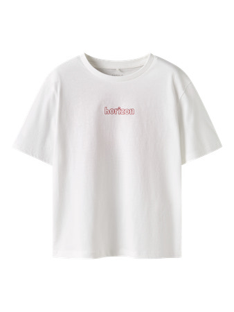 NAME IT T-Shirt Falaura Bright White Chinese Red