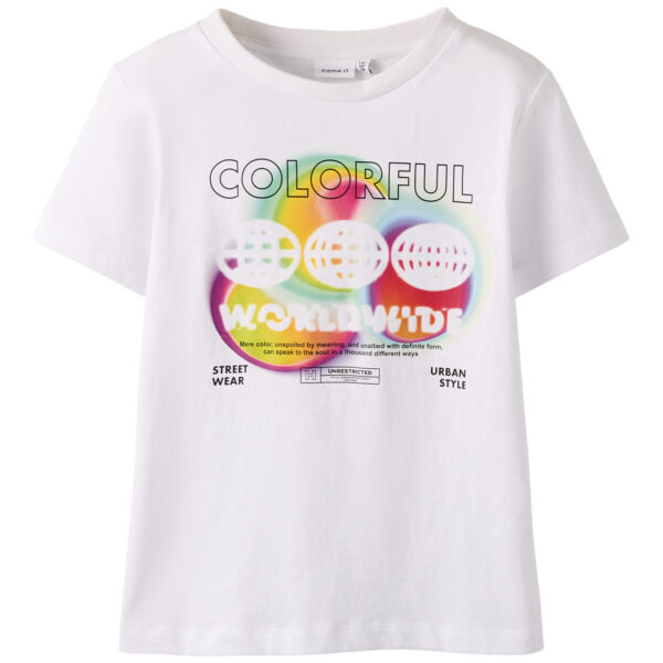 NAME IT T-Shirt Loiean Bright White