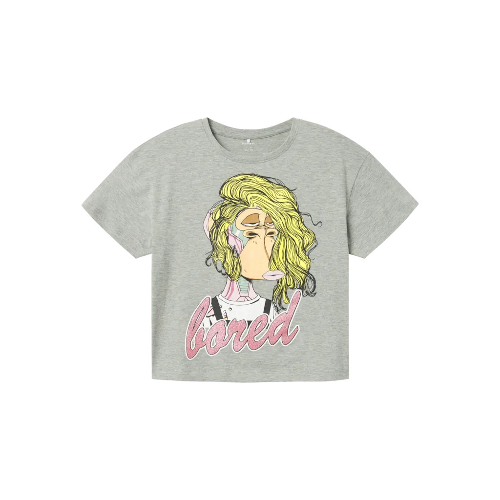 NAME IT T-Shirt Nysa Grey Melange NAME IT T-Shirt Nysa Grey Melange