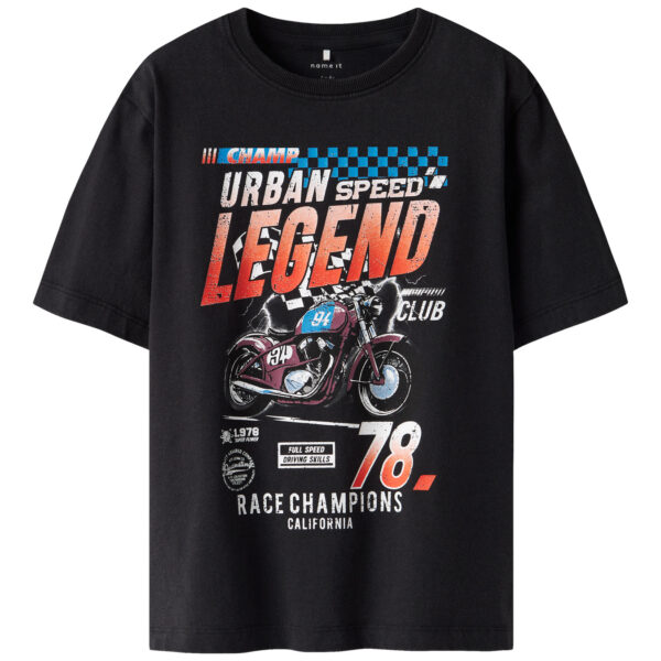 NAME IT T-shirt Bank Black