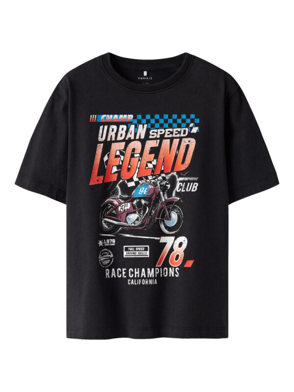 NAME IT T-shirt Bank Black