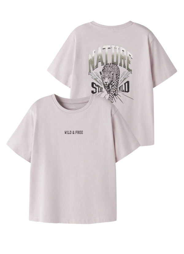 NAME IT T-shirt Beoa Lilac Marble