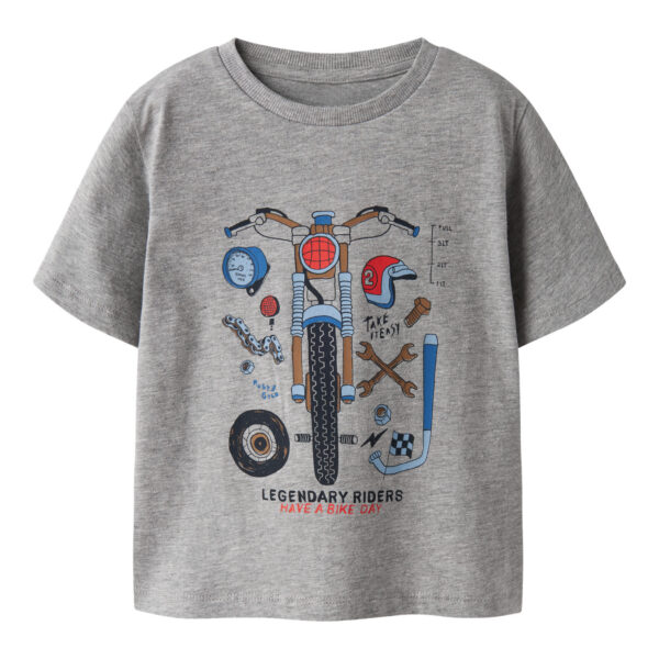 NAME IT T-shirt Bo Grey Melange