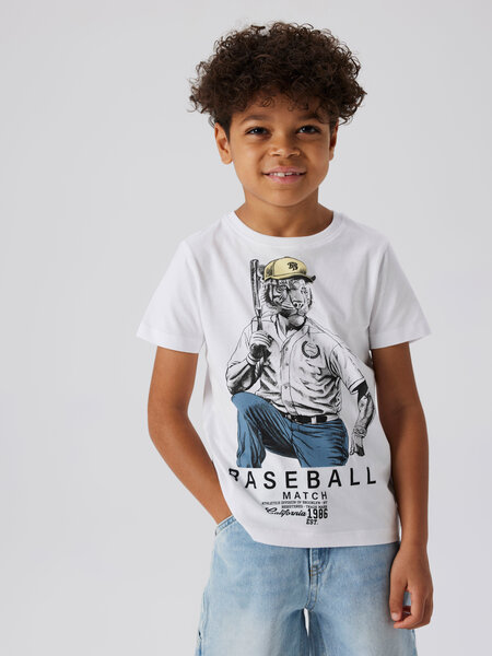 NAME IT T-shirt Doy Bright White