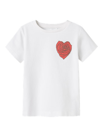 NAME IT T-shirt Honey Bright White