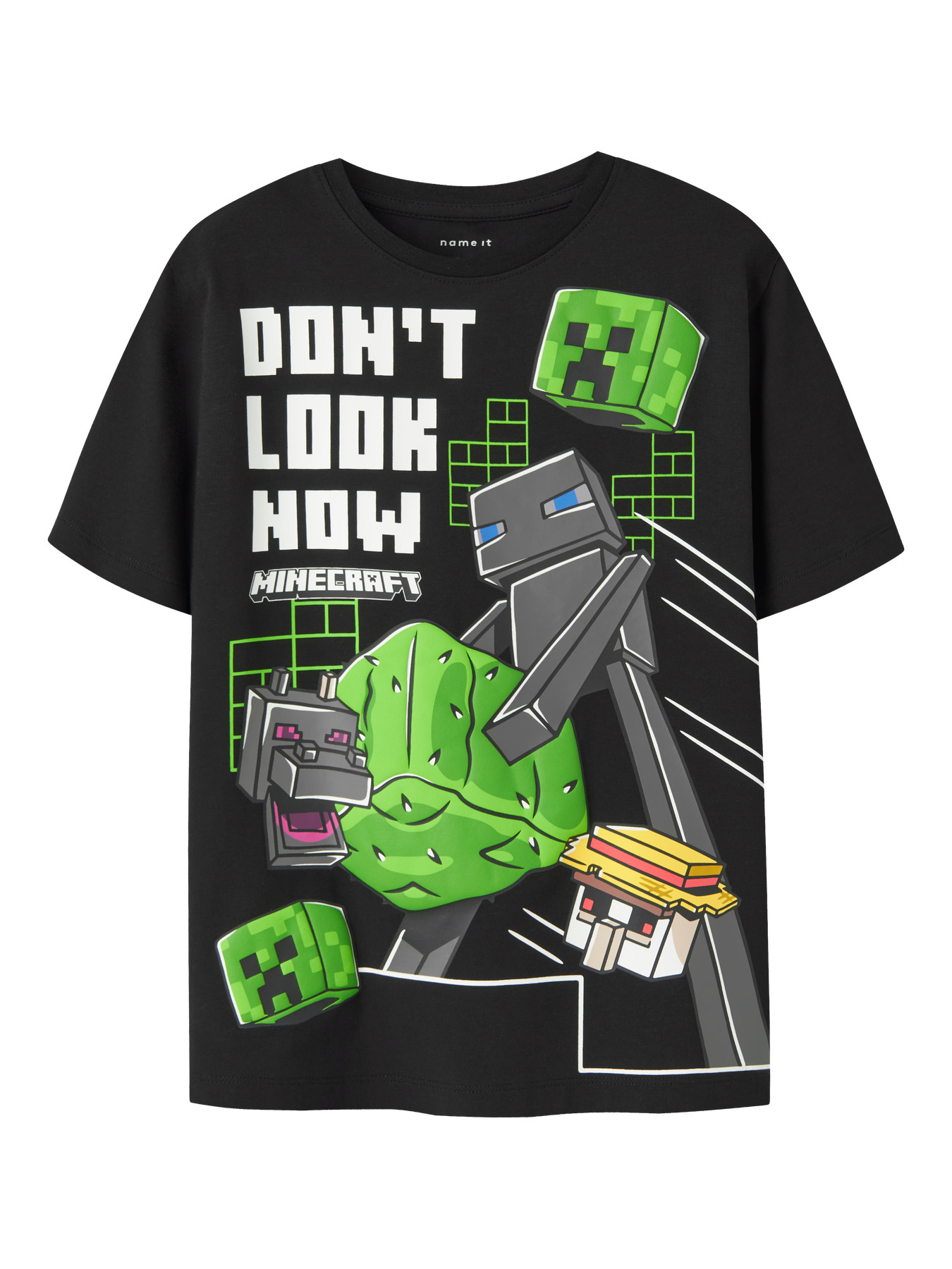 NAME IT T-shirt Juke Minecraft Black NAME IT T-shirt Juke Minecraft Black