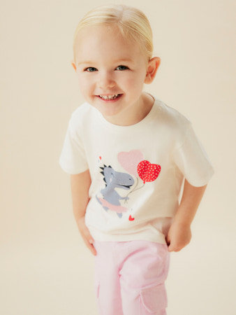 NAME IT T-shirt Katinka Coconut Milk