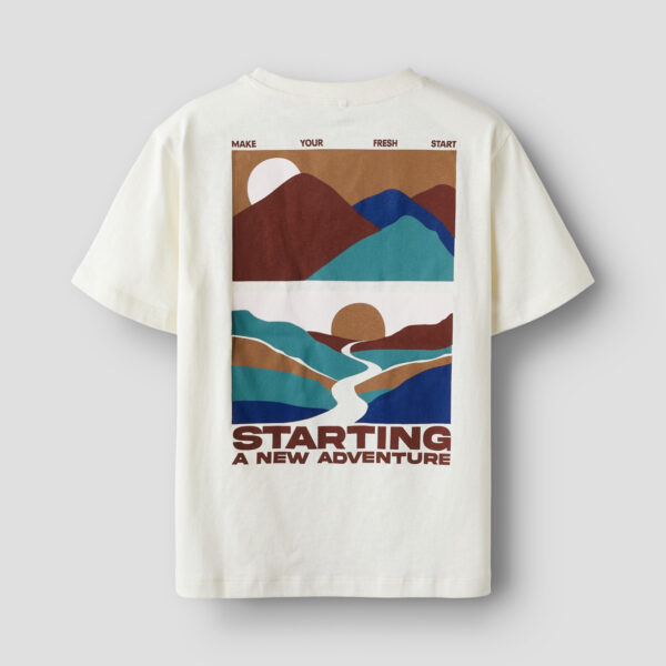 NAME IT T-shirt Kyle Egret